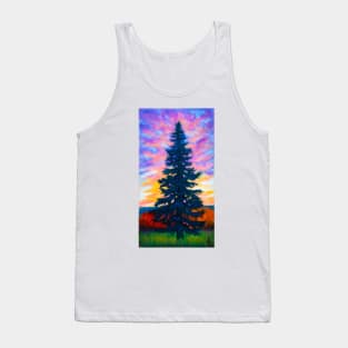 Pastel painting - pine tree Tank Top